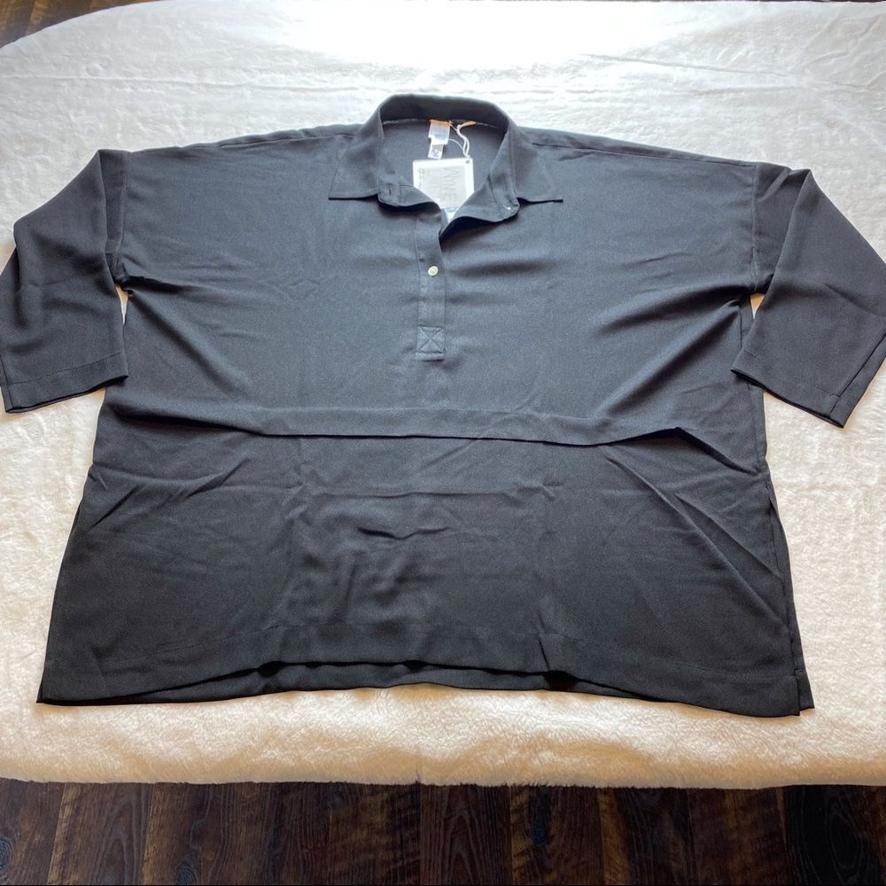 Wynne Layers Black Oversized Blouse New With Tags